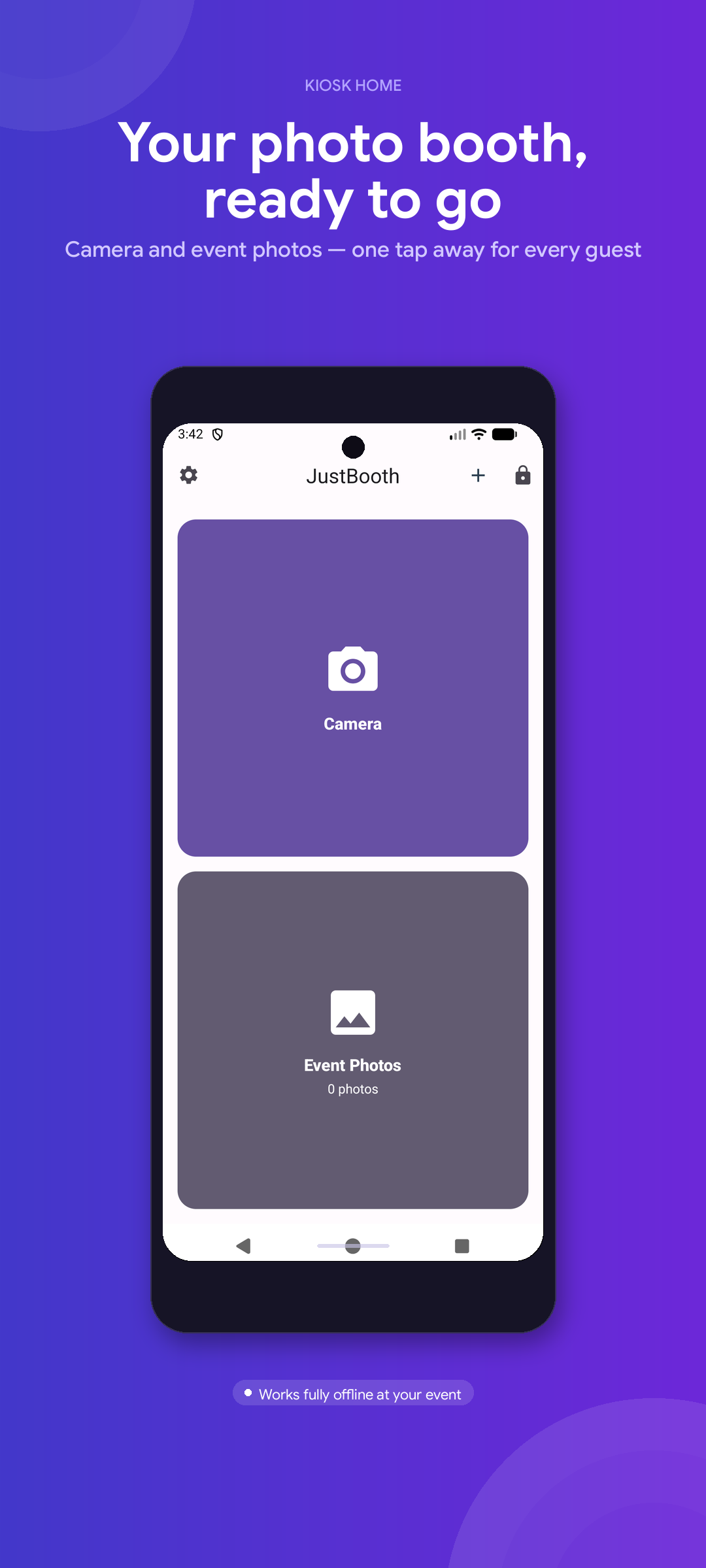 Home - Start an event session